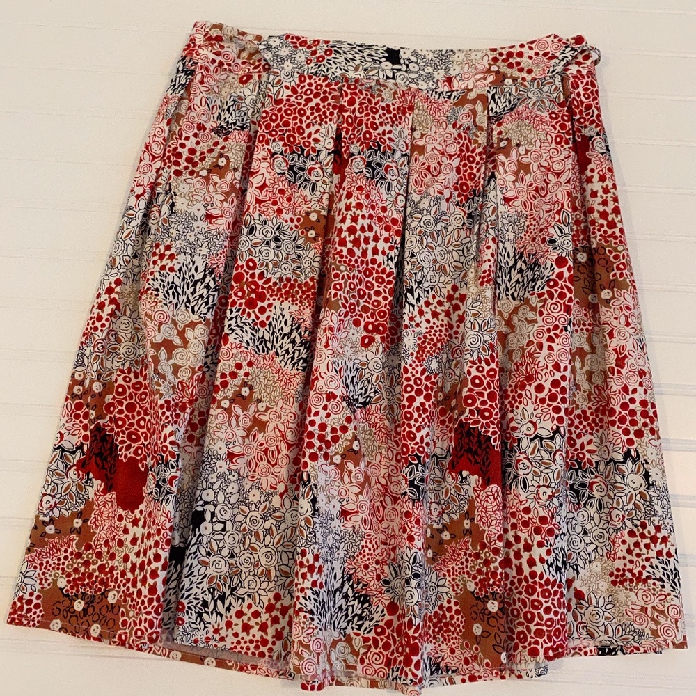 MAX STUDIO SPRING FLORAL GATHERED SKIRT NWOT